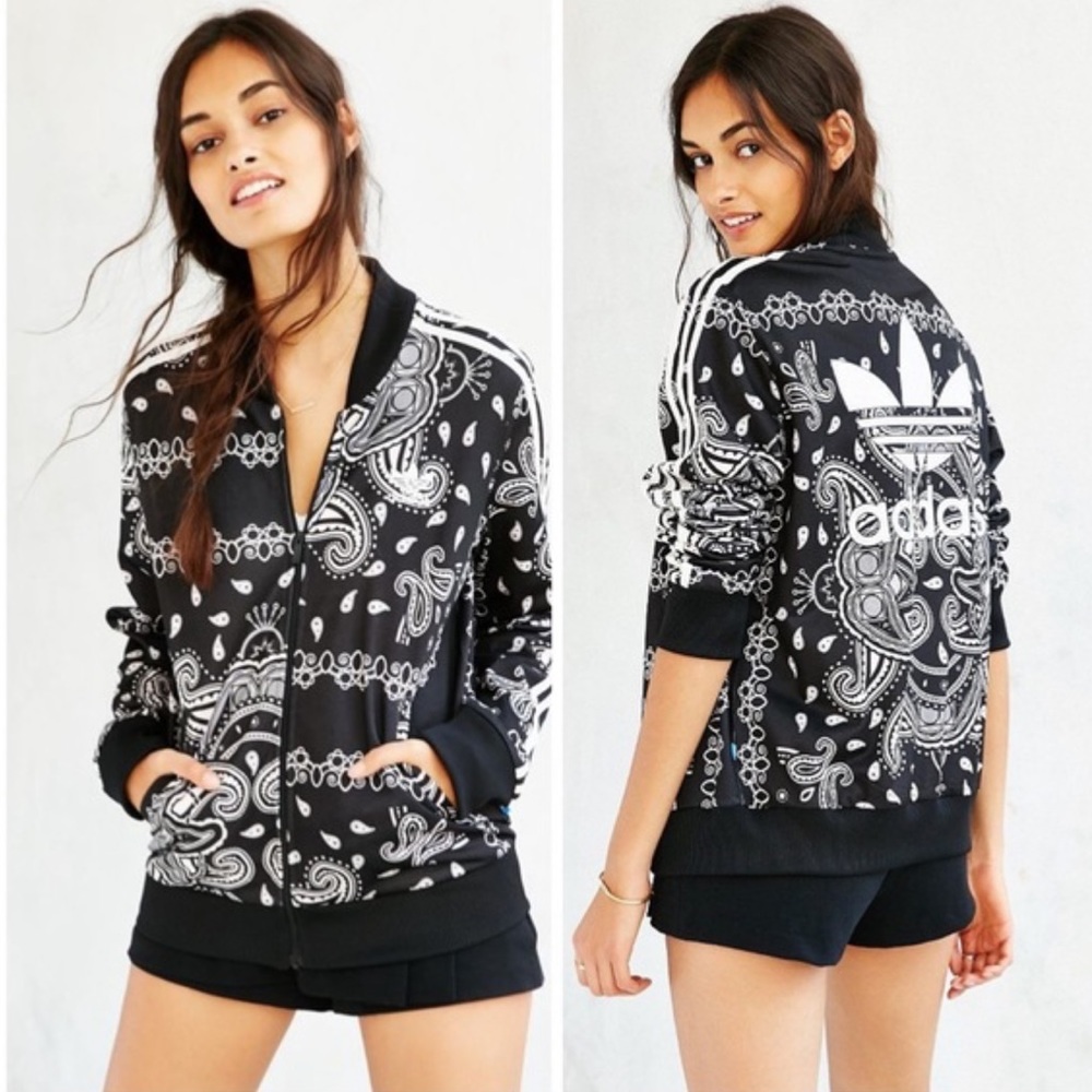 paisley adidas jacket